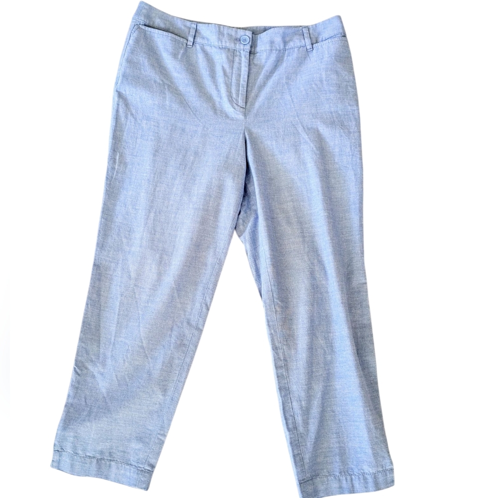 Talbots Light Blue Cropped Dress Pants